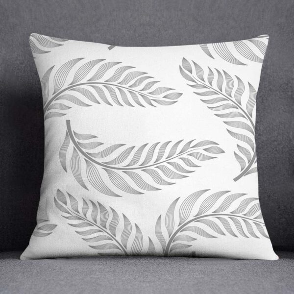 2022 New Gray Lumbar Pillows Case 45X45cm Polyester Geometry Leaf Floral Stripes Plaids Print Sofa Throw Pillows Boho Decor Home Gối bãi biển 4