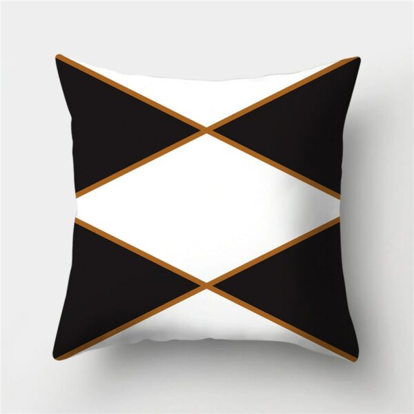 45*45cm Geometric Print Polyester Decorative Sofa Cushions Pillow Covers Throw Pillows Soft Pillowcase Home Decor Cushion Cover Trang trí sofa 4