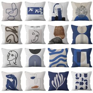 45x45cm Abstract Series Pillow Gift Home Office Decoration Pillow Bedroom Sofa Car Cushion Cover Pillow Case For Home Decor Gối tựa lưng