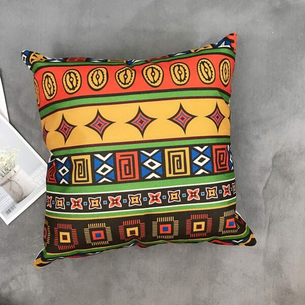 African Ethnic Style Linen Cushion Cover for Car Living Room Sofa Bedroom Home Decor, 40×40 45×45 50×50 60×60 Pillowcase Trang trí sofa 5