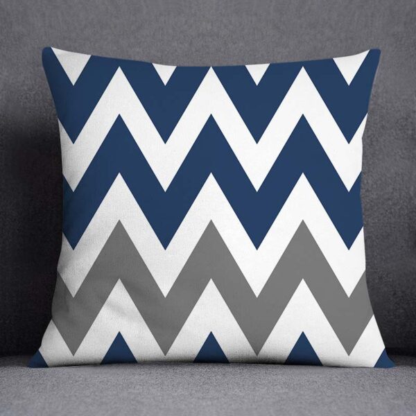 Blue Pattern Decorative Cushion Cover Stripe Geometric Pillow Case For Car Sofa Decor Pillowcase Home Throw Pillow Cover 45X45CM Trang trí sofa 3