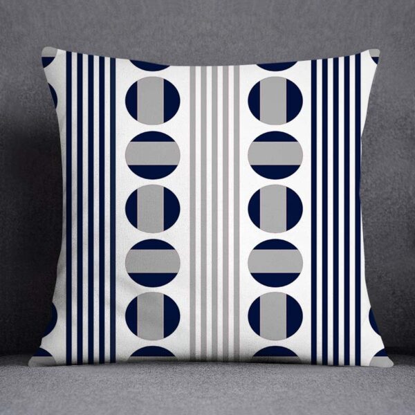 Blue Pattern Decorative Cushion Cover Stripe Geometric Pillow Case For Car Sofa Decor Pillowcase Home Throw Pillow Cover 45X45CM Trang trí sofa 4