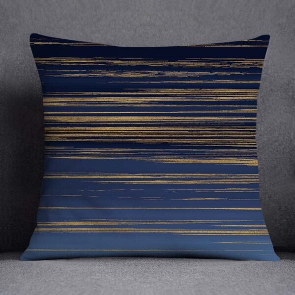Blue Pattern Decorative Cushion Cover Stripe Geometric Pillow Case For Car Sofa Decor Pillowcase Home Throw Pillow Cover 45X45CM Trang trí sofa 6