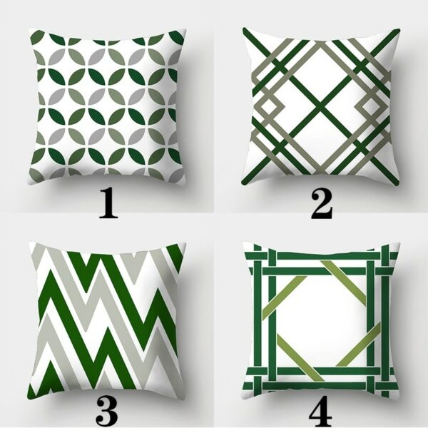 Dark Green Pillow Cover Cushion Cover Suitable for Car Sofa Office Chair Living Room Room Home Decoration40*40 45*45 50*50 60*60 Trang trí sofa 3