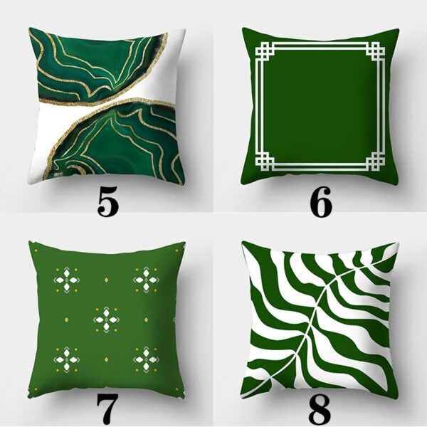 Dark Green Pillow Cover Cushion Cover Suitable for Car Sofa Office Chair Living Room Room Home Decoration40*40 45*45 50*50 60*60 Trang trí sofa 4