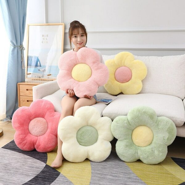 INS Flower Throw Pillows Ultra Soft Cushion Couch Bedroom Floor Pad Living Room Decor Almohada Decorative Pillows Birthday Gifts Gối bãi biển 3