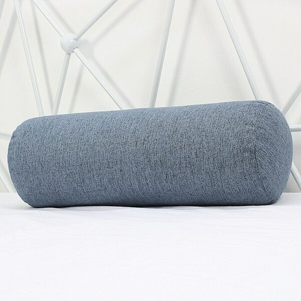 Linen Pillow Home Office Cylinder Waist Backrest Cushion for Sofa Chair Couch Bench Bed Throw Pillows Removable Christmas Gift Gối chụp ảnh 5