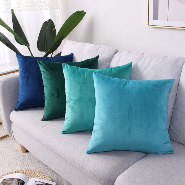 New Velvet Cushion Cover Colorful Throw Pillow Cover Sofa Home Decoration Throw Pillow Cover Home Throw Pillow Cover Decoration Gối tựa lưng 6