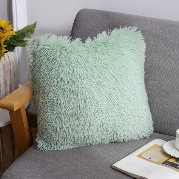 Plush throw pillow 2022 new solid color sofa pillow cover sea velvet office home cushion Gối bãi biển 4